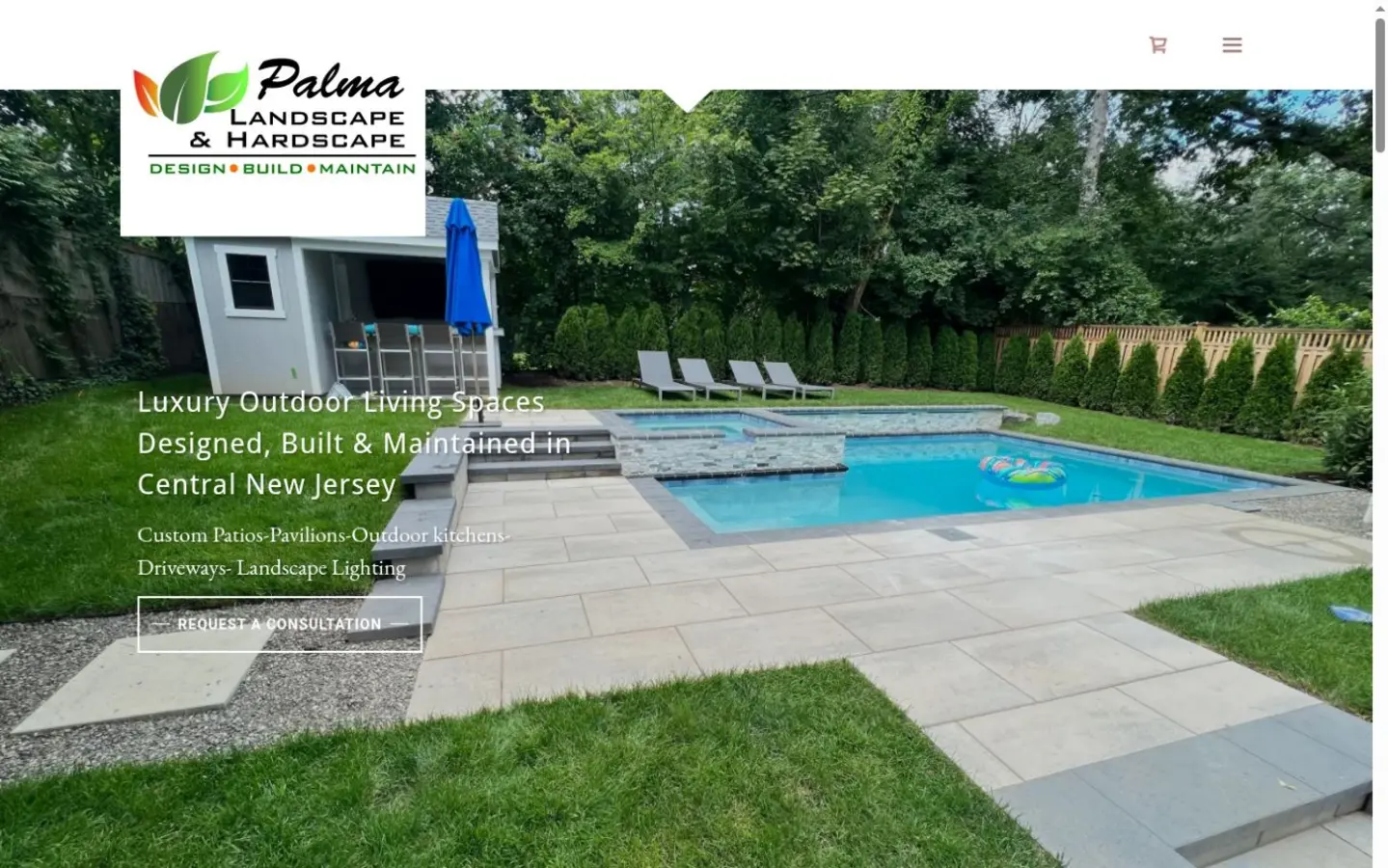 Palma Landscape and Hardscapes website preview